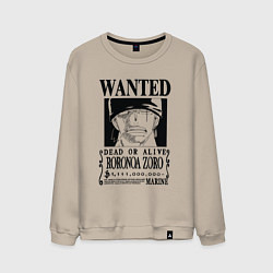 Мужской свитшот Награда за голову Ророноа Зоро One Piece