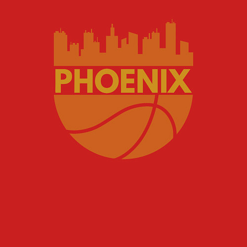 Мужской свитшот Phoenix basketball city / Красный – фото 3