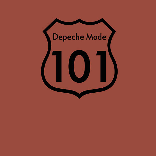 Мужской свитшот Depeche Mode - 101 Route 66 / Кирпичный – фото 3