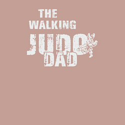 Свитшот хлопковый мужской The walking judo dad, цвет: пыльно-розовый — фото 2