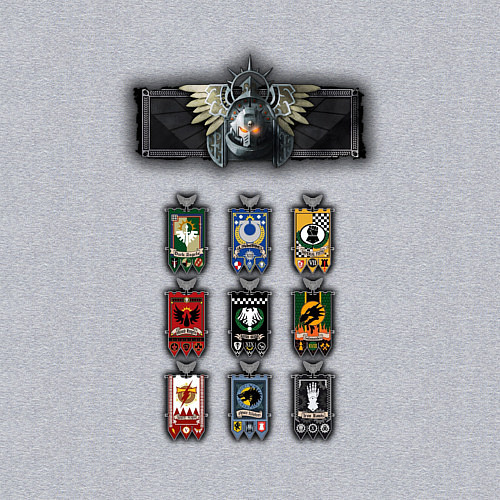 Мужской свитшот Легионы лоялисты / Меланж – фото 3