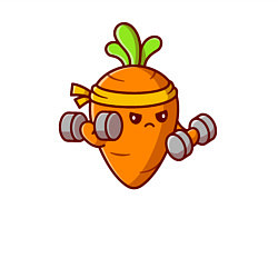 Свитшот хлопковый мужской Морковь на спорте, цвет: белый — фото 2