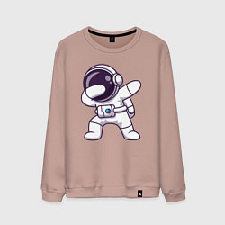 Свитшот хлопковый мужской Космонавт dab, цвет: пыльно-розовый