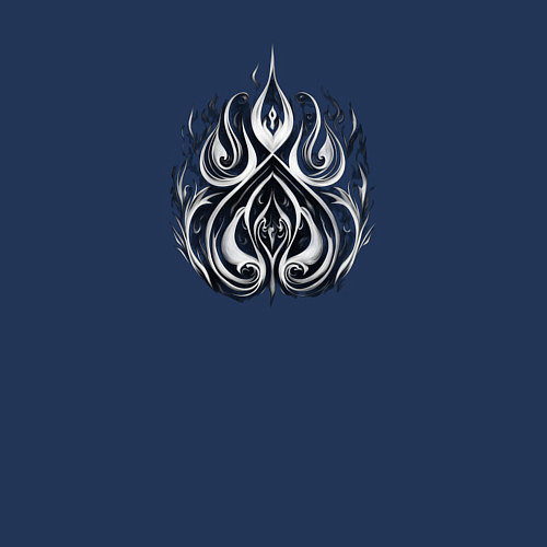 Мужской свитшот Трайбл узоры / Тёмно-синий – фото 3