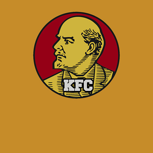 Мужской свитшот Lenin KFC / Горчичный – фото 3