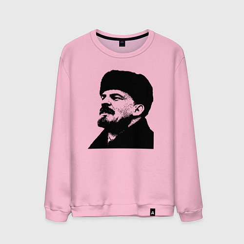 Мужской свитшот Ленин в шапке / Светло-розовый – фото 1