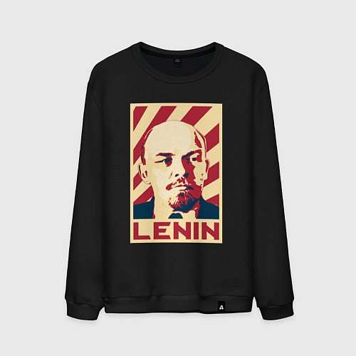 Мужской свитшот Vladimir Lenin / Черный – фото 1