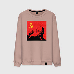 Мужской свитшот Lenin in red