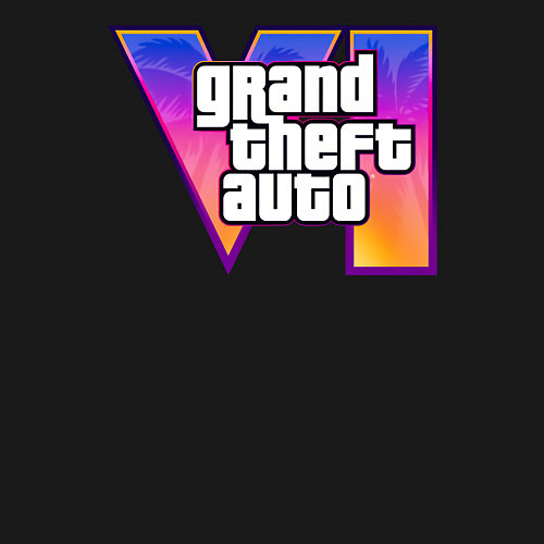 Мужской свитшот GTA 6 art / Черный – фото 3