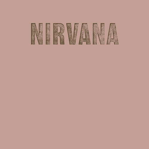 Мужской свитшот Nirvana grunge text / Пыльно-розовый – фото 3