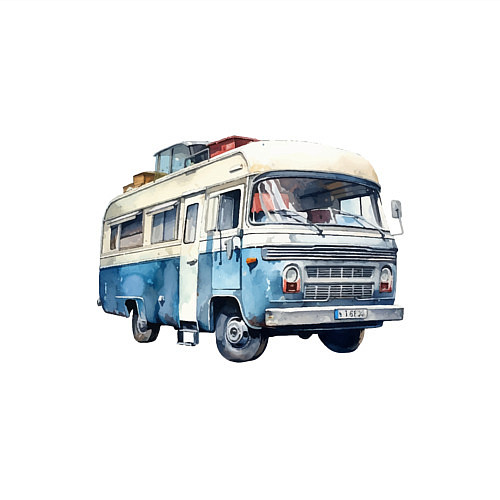 Мужской свитшот Машина для путешествий / Белый – фото 3