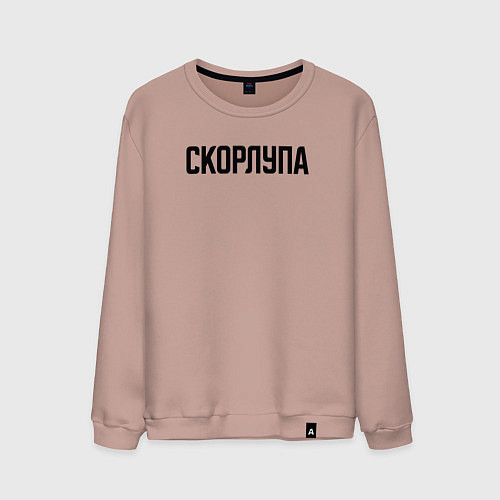 Мужской свитшот Скорлупа слово пацана / Пыльно-розовый – фото 1