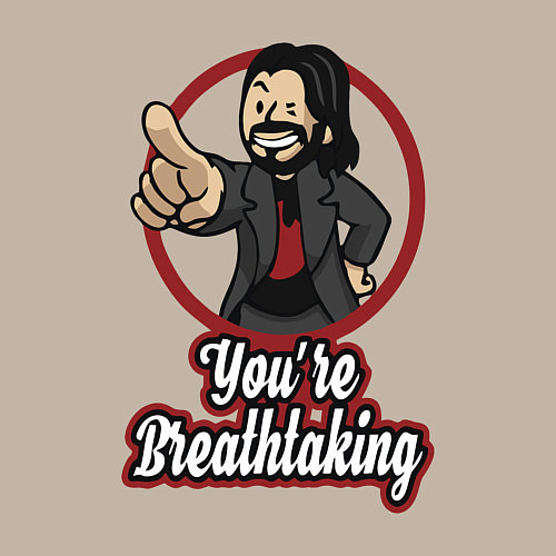 Мужской свитшот Vault Keanu Reeves / Миндальный – фото 3