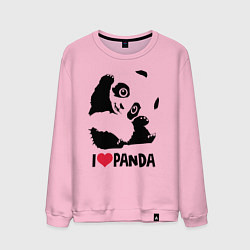 Мужской свитшот I love panda