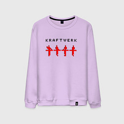Свитшот хлопковый мужской Kraftwerk - three d, цвет: лаванда