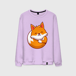 Свитшот хлопковый мужской Orange fox, цвет: лаванда