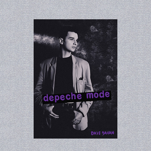 Мужской свитшот Depeche Mode Dave Gahan noir / Меланж – фото 3