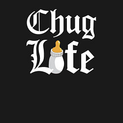 Свитшот хлопковый мужской Thug life milk, цвет: черный — фото 2