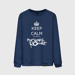 Свитшот хлопковый мужской My Chemical Romance keep calm, цвет: тёмно-синий