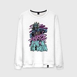 Свитшот хлопковый мужской Bring Me the Horizon - Zombie, цвет: белый