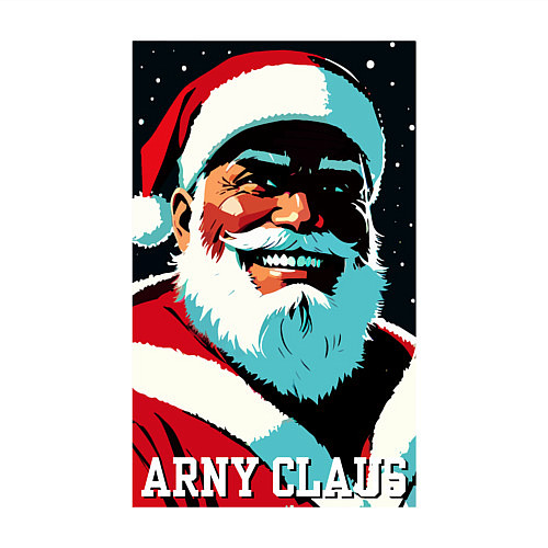 Мужской свитшот Arnold Schwarzenegger - Santa Claus / Белый – фото 3