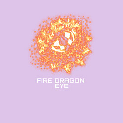 Свитшот хлопковый мужской Fiery dragon eye, цвет: лаванда — фото 2