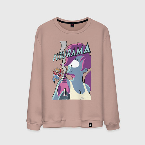Мужской свитшот Лила и Фрай / Пыльно-розовый – фото 1