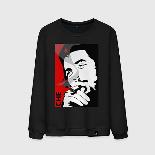 Мужской свитшот Эрнесто Че - Гевара / Черный – фото 1