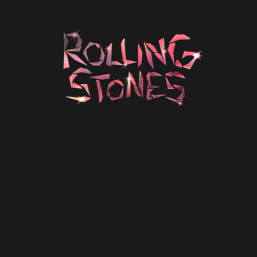 Мужской свитшот The Rolling Stones - logo / Черный – фото 3