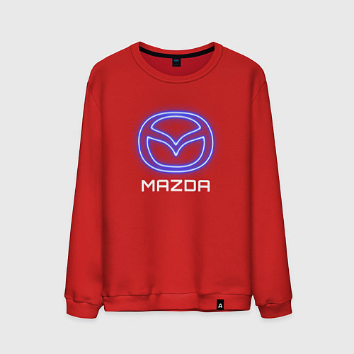 Мужской свитшот Mazda neon / Красный – фото 1