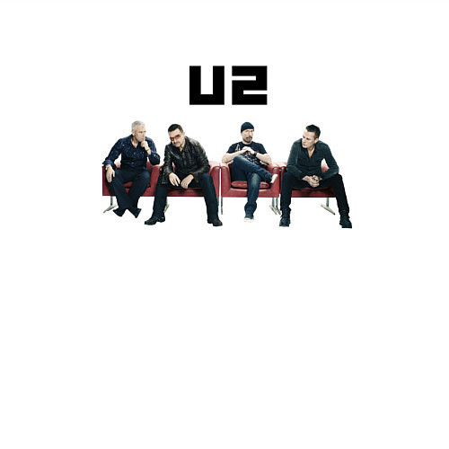 Мужской свитшот U2 - A band / Белый – фото 3