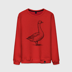 Мужской свитшот Гусь в профиль