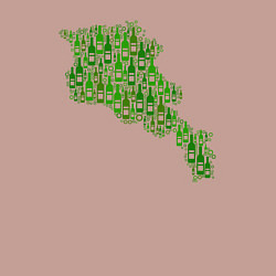 Свитшот хлопковый мужской Винная Армения, цвет: пыльно-розовый — фото 2