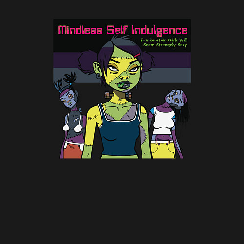Мужской свитшот Mindless Self Indulgence rock group / Черный – фото 3