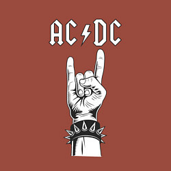 Свитшот хлопковый мужской RnR AC DC, цвет: кирпичный — фото 2
