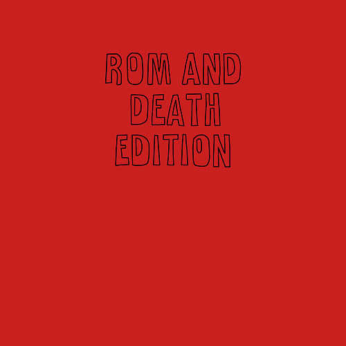 Мужской свитшот Rom and death edition / Красный – фото 3