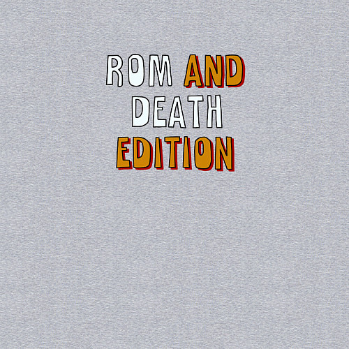 Мужской свитшот Rom and death edition / Меланж – фото 3