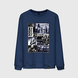 Свитшот хлопковый мужской Depeche Mode - Collage, цвет: тёмно-синий