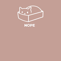 Свитшот хлопковый мужской The cat in the box nope white, цвет: пыльно-розовый — фото 2