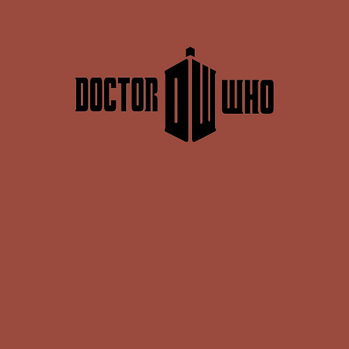 Мужской свитшот Тардис доктора / Кирпичный – фото 3