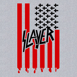 Свитшот хлопковый мужской Slayer Flag, цвет: меланж — фото 2