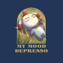 Свитшот хлопковый мужской My mood Depresso Palworld, цвет: тёмно-синий — фото 2