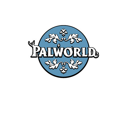 Мужской свитшот Palworld узоры / Белый – фото 3