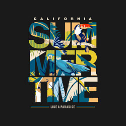 Свитшот хлопковый мужской California summertime, цвет: черный — фото 2