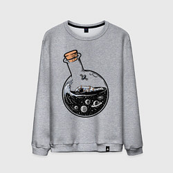 Мужской свитшот Космос в колбе