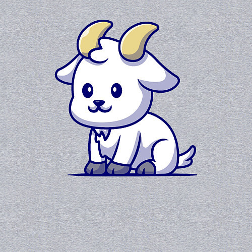 Мужской свитшот Козлёнок / Меланж – фото 3