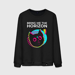 Мужской свитшот Bring Me the Horizon rock star cat