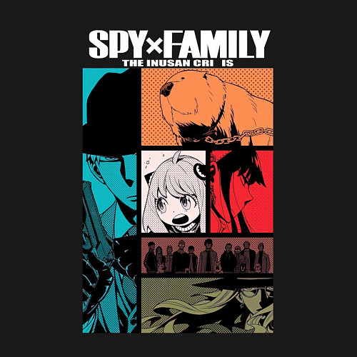 Мужской свитшот Семья шпиона из одноименной манги и аниме / Черный – фото 3