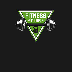 Свитшот хлопковый мужской Fitness club, цвет: черный — фото 2