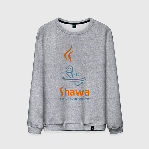 Мужской свитшот Shawa eating environment / Меланж – фото 1